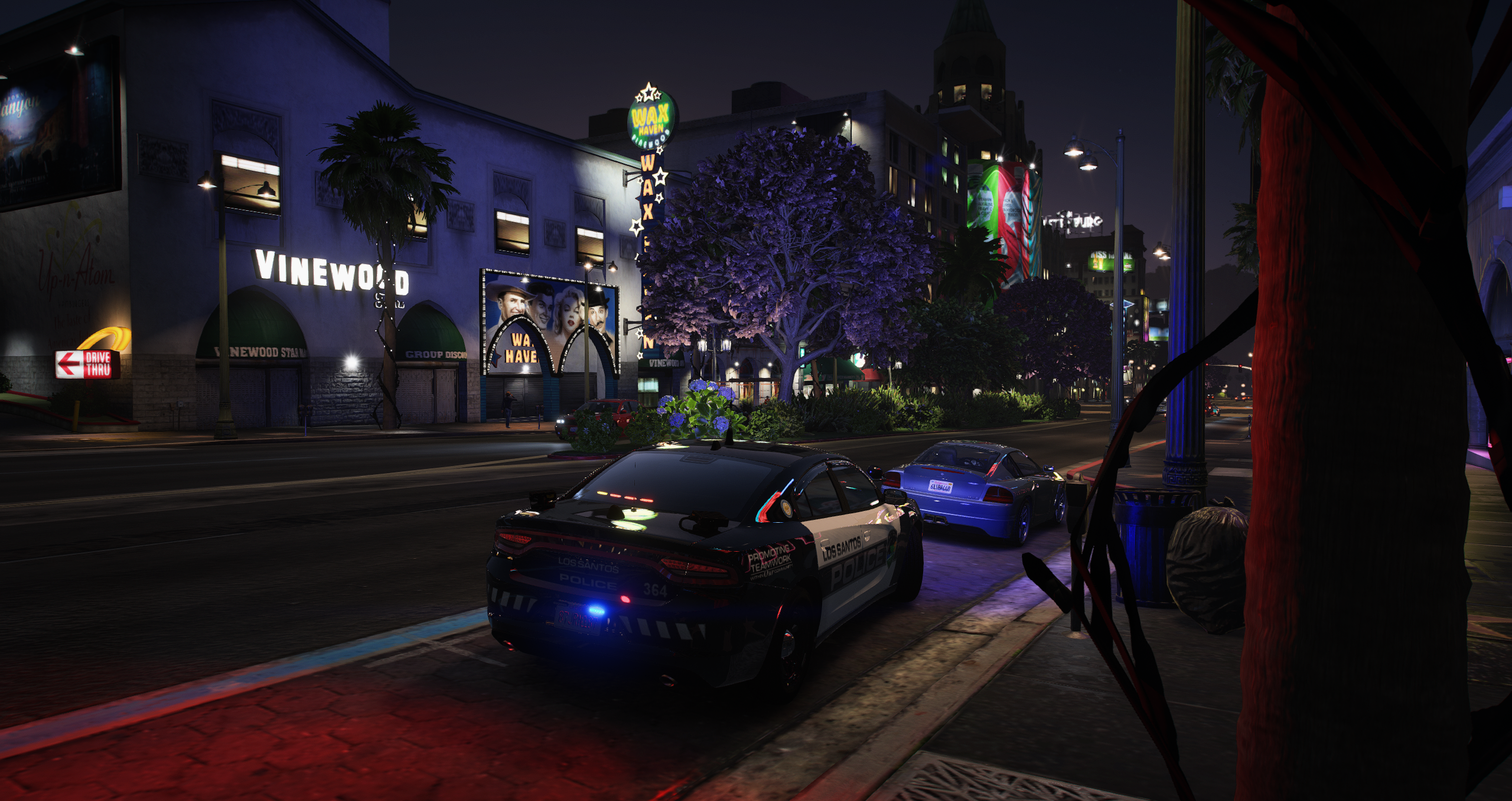 A routine traffic stop on Vinewood Boulevard.